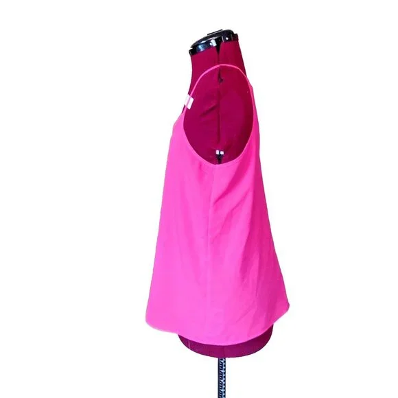 Paper Crane Women’s Cami Tank Top Medium Pink Racerback Keyhole Back - Picture 5 of 7